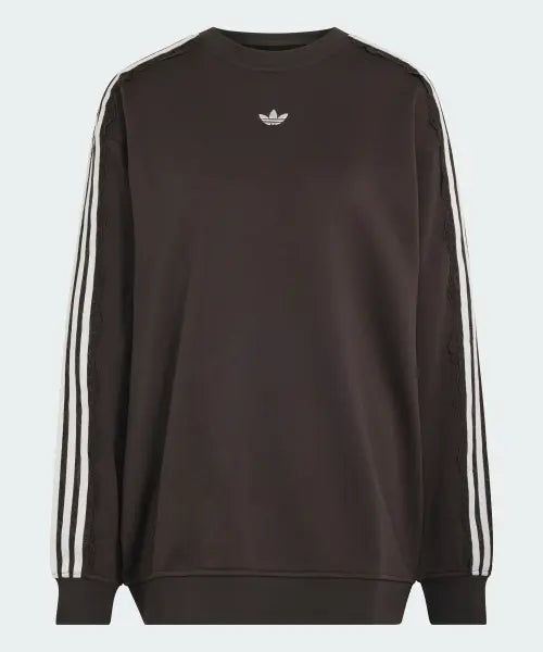 [ADIDAS] 3-Stripes Lace Crew Sweatshirt / 3-스트라이프 레이스 크루 스웨트 셔츠 LG4253
