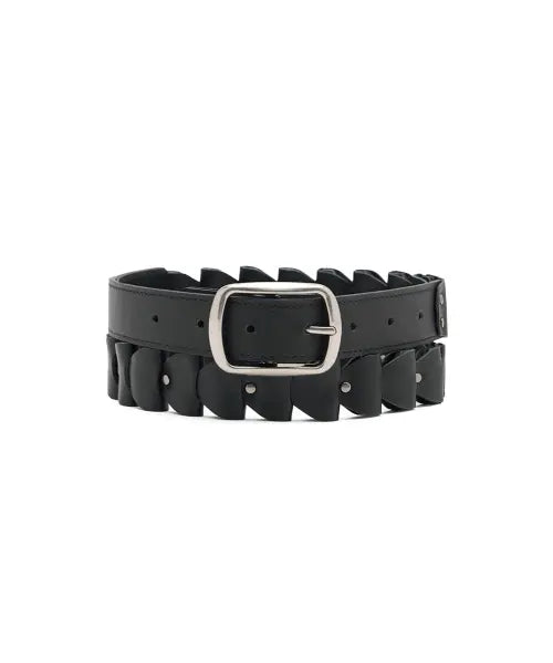 [NEGATIVE THREE] Coil Stud Belt_Black