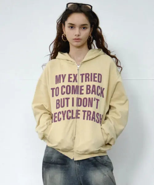 [MIDNIGHT MOVE] pt letter zip up (yellow)