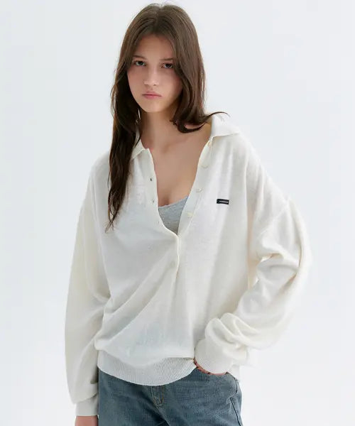 [SOMEWHEREBUTTER] Brody Wool Knit - Ivory