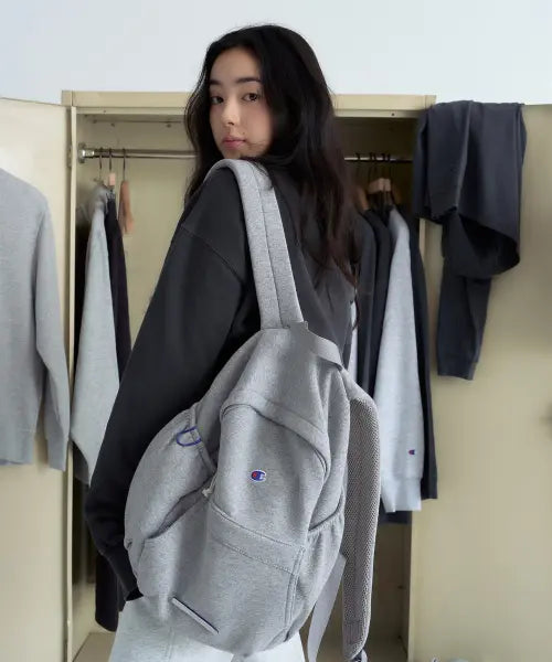[CHAMPION] Champion x Rowlrouw Day Backpack Grey / 챔피온 X 로우로우 데이 백팩 Grey