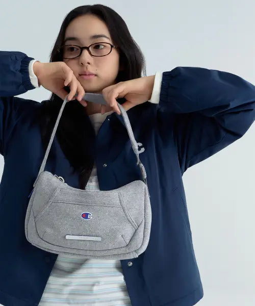 [CHAMPION] Champion x Lowlow Cross Hobo Bag Grey / 챔피온 X 로우로우 크로스 호보백 Grey
