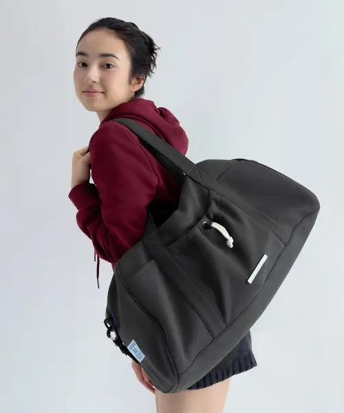 [CHAMPION] Champion x Lowrow Boston Duffel Bag Charcoal / 챔피온 X 로우로우 보스턴 더플백 Charcoal