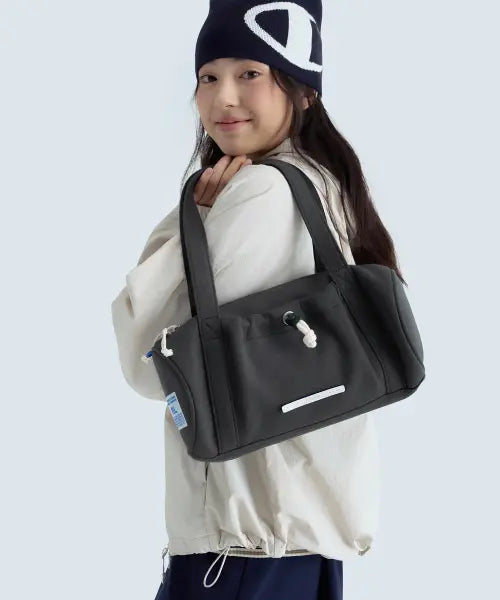 [CHAMPION] Champion x Lowround Tote Mini Shoulder Bag Charcoal / 챔피온 X 로우로우 토트 미니 숄더백 Charcoal
