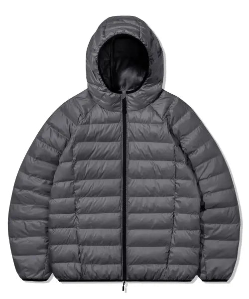 [TRILLION] LIGHT WEIGHT HOOD PADDING JACKET_CHARCOAL / 라이트 후디 패딩 자켓_차콜