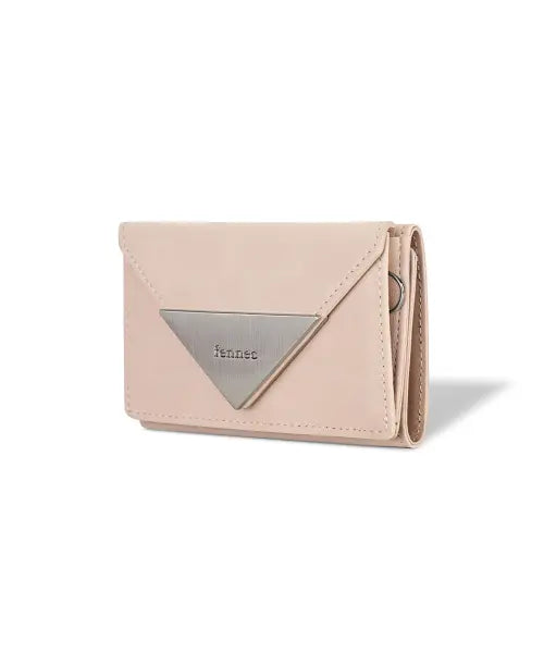 [FENNEC] TRIANGLE TRIPLE WALLET - LEOPARD BLOSSOM