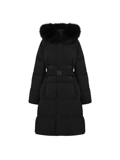 [EIDER] MONGLIT FOX Women Long Goose Down Jacket_Black / MONGLIT FOX (몽글릿 폭스) 여성 롱 구스 다운 자켓_Black