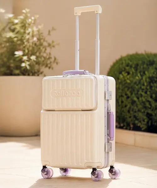 [ROLLAROO] sparkling 20 \u0026 24 Zipperless Luggage Set with Front Opening Pocket / 스파클링 여행용 캐리어 20인치 기내용 24인치 26인치 수화물