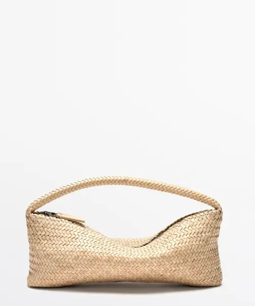 [MASSIMO DUTTI] Napa Leather Woven Bag / 나파 가죽 위빙 백