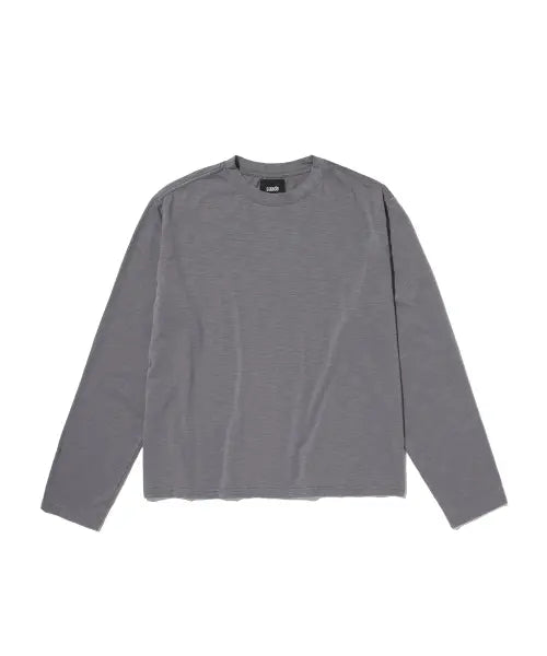 [SUADE] TEXTURED LONG SLEEVE [PURPLE GRAY] / [suade X 세종] TEXTURED LONG SLEEVE [PURPLE GRAY]
