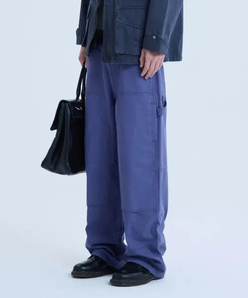 [NOISE] DOUBLE-KNEE CARPENTER WORK PANTS - FRENCH BLUE / 더블니 카펜터 워크 팬츠_[FRENCH BLUE]