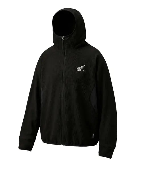 [PHYPS MOTORCYCLE] H-Tech Light Weight Waffle Hoodie Zip-Up Black