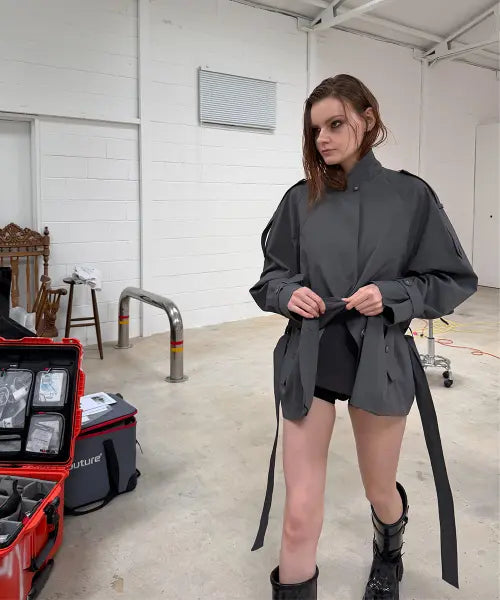 [ODOR] Shaped mini trench - Grey