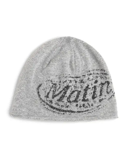 [MATIN KIM] MATIN STAMP BEANIE IN GREY