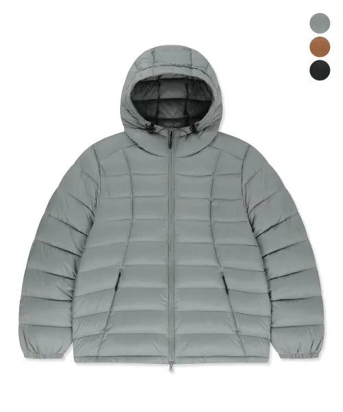 [BROWNBREATH] HOODED LIGHT DOWN JACKET