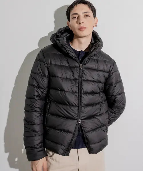 [NUART STUDIO] Solid Hooded Lightweight Padded Jacket / 솔리드 후디드 라이트 패딩 자켓