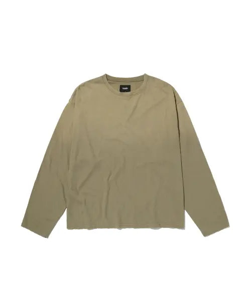 [SUADE] WASHED SLUB LONG SLEEVE [WASHING KHAKI]