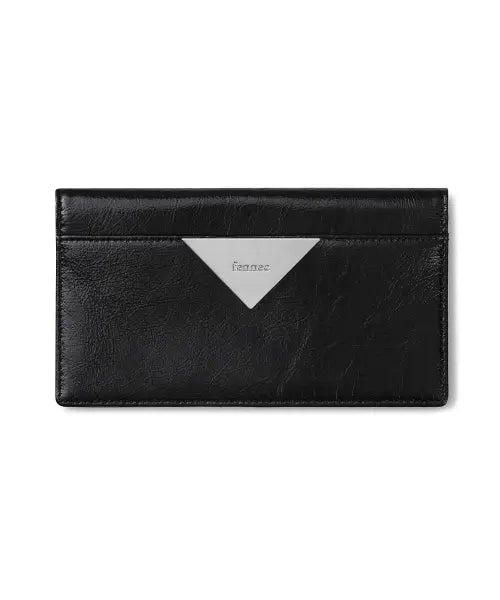 [FENNEC] TRIANGLE SLIM WALLET - BLACK