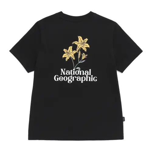 [NATIONALGEOGRAPHIC] AEROSILVER Women's Abyss Graphic Short Sleeve T-Shirt BLACK / N262WTS981 [AEROSILVER] 여성 아비스 그래픽 반팔 티셔츠 BLACK