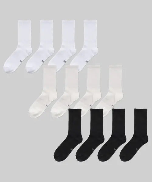 [SOCKPIENS] 8-Pack Odor-Control Soft Band Daily Socks / [8팩] 소취 소프트밴드 데일리 삭스