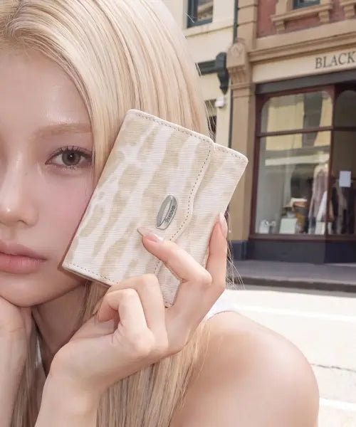 [PROUVE] PR COTTON FLAP WALLET - ZEBRA