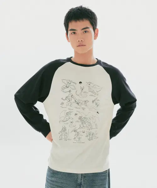 [SPAO] POKEMON Long Sleeve Tee (Black)_SPLAG49U04 / [포켓몬] 긴팔티(Black)_SPLAG49U04