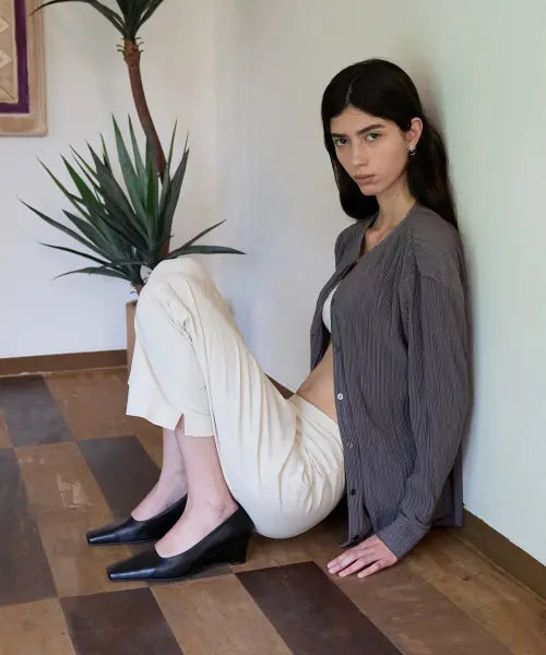 [EPURE] BOTAE Square Wedge Pumps (3color)