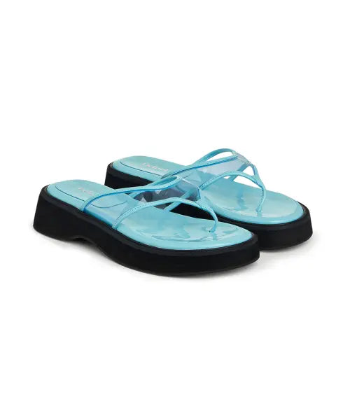 [DEINET] JELLY FLIP FLOP IN SKY BLUE