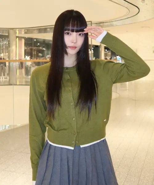 [WHO.A.U] Layered R-neck Cardigan / WHCKG4823F