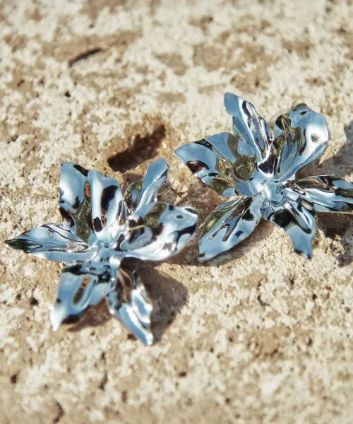 [CENTAUR.KR] LILY SILVER EARRINGS_SILVER