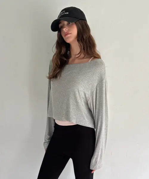 [LAZYZ] Creamy Long Sleeve T Shirt (3 Color) / 크리미 롱 슬리브 티셔츠 (3색상)