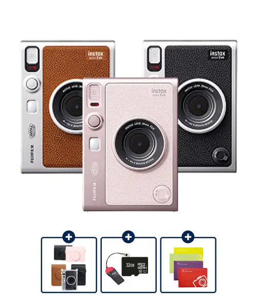 [INSTAX] Instax Mini Evo Camera / 미니 에보(USB-C타입)+케이스+32G메모리+앨범