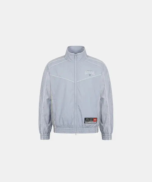 [BADBLOOD] Mystic Nylon Track Jacket - Blue Gray / 미스틱 나일론 트랙 자켓 - 블루그레이
