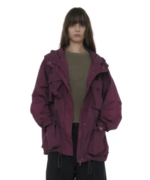 [PARTIMENTO WOMEN] LIGHTWEIGHT HOODED UTILITY JACKET_MIDNIGHT PLUM / 라이트웨이트 후디드 유틸리티 자켓_미드나잇 플럼