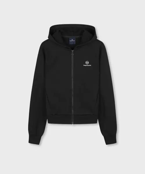 [SERGIO TACCHINI] W BUTTER FLEECE HOODED ZIP UP / W 버터쭈리 후드 집업 (Black)