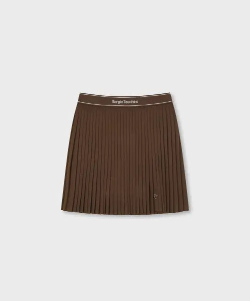 [SERGIO TACCHINI] W TACCHINI FLYING MICRO PLEAT SKIRT / W 타키니 플라잉 잔플리츠 스커트 (D.Brown)