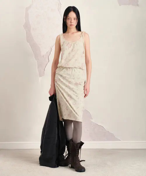 [SUNBURNPROJECT] TWO-WAY SLEEVELESS ONE-PIECE, IVORY
