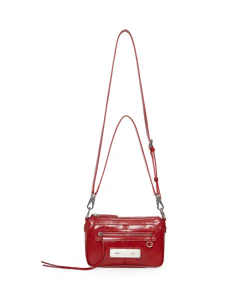 [MATIN KIM] BIKER TWO-WAY MINI BAG IN RED