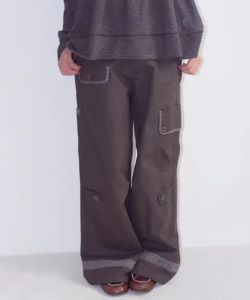 [OAFISH] Folding Pocket Pants, Brown