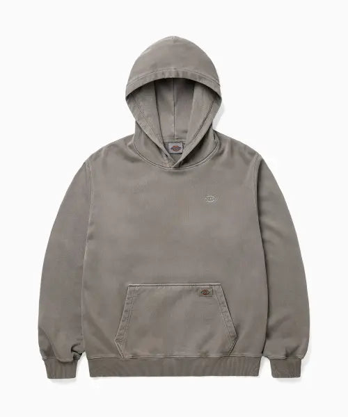 [DICKIES] Garment Dyed Crop Hoodie Brown / 가먼트 다이드 크롭 후디 Brown
