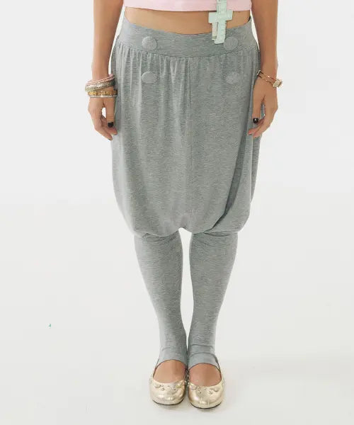 [SCULPTOR] Baggy Leggings Pants Melange Gray