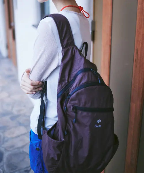 [SUNLIT] Kivo Backpack L (Burgundy) / 키보백팩 L (버건디)