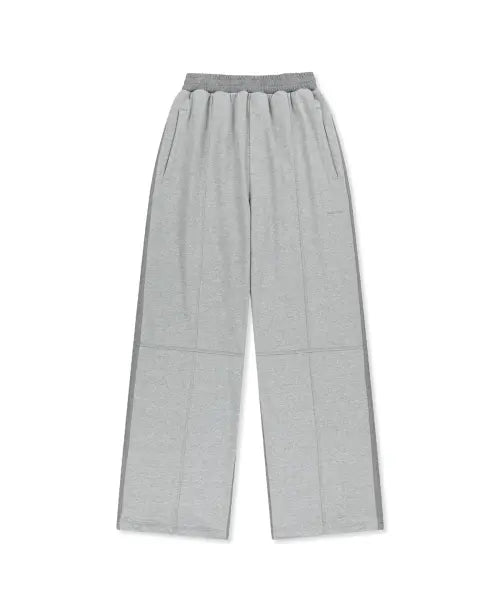[MATIN KIM] COLORBLOCK CUT SEAM SWEATPANTS IN GREY