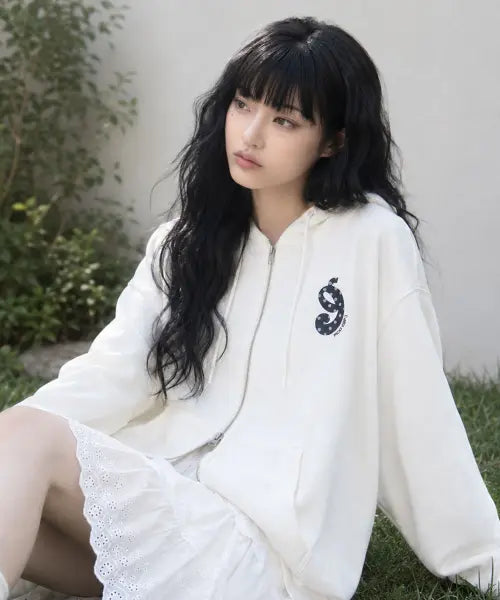 [GRAPICK] Kiki 2WAY Oversized-fit Hooded Zip-Up 4 Color [GRPH_6005] / 키키 2WAY 오버핏 후드집업 4 Color [GRPH_6005]