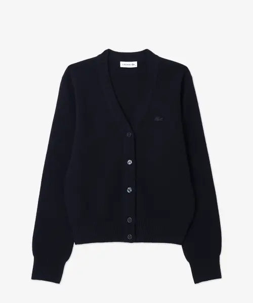 [LACOSTE] Women's Basic V-Neck Cardigan AF201E-56N / 여성 베이직 브이넥 가디건 AF201E-56N HDE