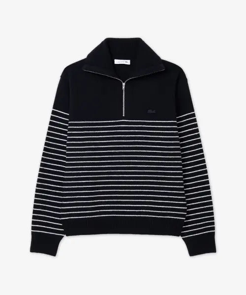 [LACOSTE] Women's Striped Half-Zip Sweater AF924E-56N / 여성 스트라이프 하프집업 스웨터 AF924E-56N 166