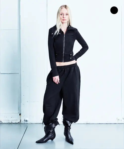 [ODOR] Molly Wide Jogger in Basic - Black