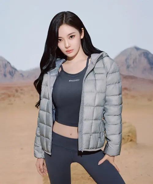 [DISCOVERY EXPEDITION] Ws OLBERT Hooded LT Insulated Jacket / 여성 올버트 후드 경량 패딩자켓 (GREY)