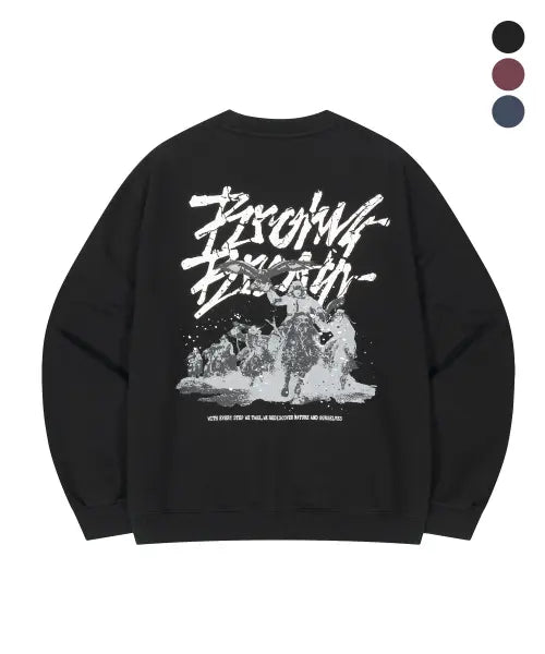 [BROWNBREATH] VINTAGE CAVALRY CREWNECK (3colors)