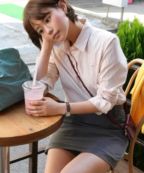 [GENERALIDEA] woman A-line skirt pants [grey] / A라인 스커트팬츠 [GREY] / GF3LSK507
